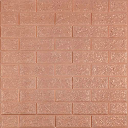 3D панель самоклеящаяся 700x770x3 мм Кирпич Пудра