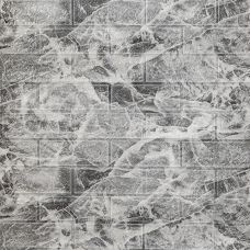 Панель стеновая в рулоне 3D 700мм*3,08м*3мм Черный мрамор