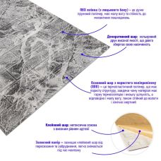 Панель стеновая в рулоне 3D 700мм*3,08м*3мм Черный мрамор