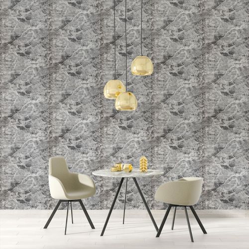 Панель стеновая в рулоне 3D 700мм*3,08м*3мм Черный мрамор