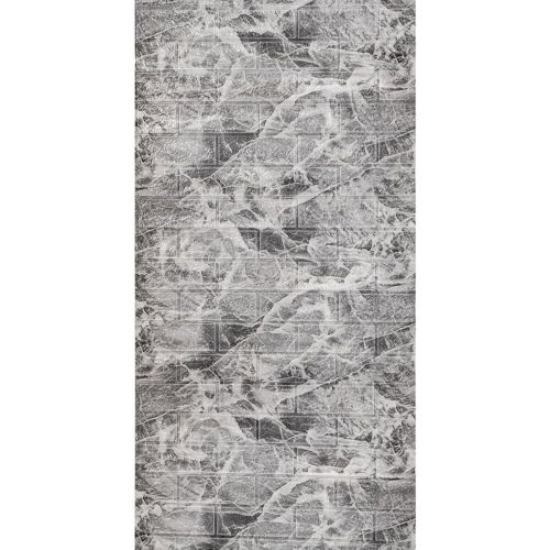 Панель стеновая в рулоне 3D 700мм*3,08м*2мм Черный мрамор