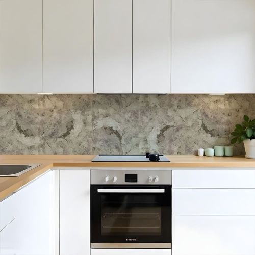 Плитка виниловая самоклеящаяся 457x457x1,5 мм матовая Бежевый мрамор