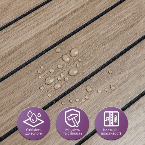 Покрытие виниловое самоклеющееся 3D Рейки в рулоне Тик Ореховый 600х2900х3мм SW-00002906