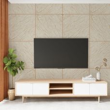 Декоративная ПВХ плита 600х600х3мм Светло-бежевый мрамор (S) SW-00001629