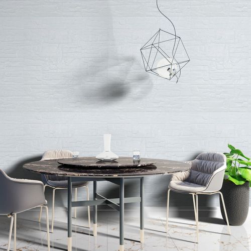 Панель 3D стеновая Камень 700x770x7 мм пенополипропилен Белый