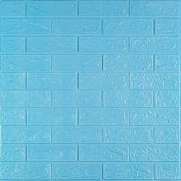 3D панель самоклеющаяся кирпич Голубой 700x770x3мм (005-3) SW-00000232