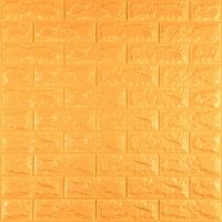 3D панель самоклеющаяся 700x770x7мм кирпич Золотой (011-7) SW-00000052