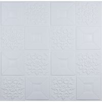 Самоклеющаяся 3D панель 3D Loft HP-HC01-3	Белая орнамент 700х700х3мм