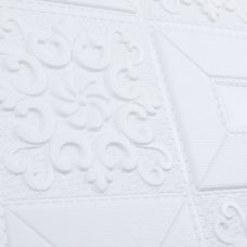 Самоклеющаяся 3D панель 3D Loft HP-HC01-3	Белая орнамент 700х700х3мм