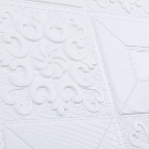 Самоклеющаяся 3D панель 3D Loft HP-HC01-3	Белая орнамент 700x700x3мм