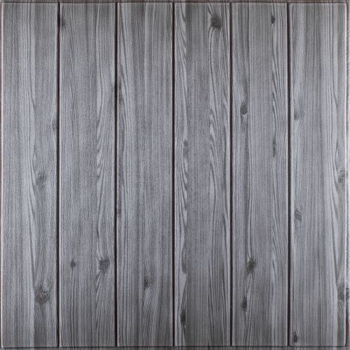 Самоклеющаяся декоративная 3D панель 3D Loft HP-YYB04-5 Под графитовое дерево 700x700x5мм