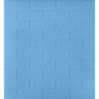 Самоклеющаяся декоративная 3D панель 3D Loft OS-BG03-3 Под голубой кирпич 700х770х3мм