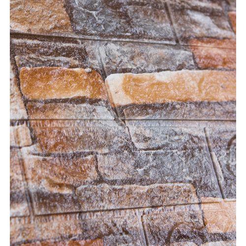 Самоклеющаяся декоративная 3D панель 3D Loft OS-CZ09-3 Красный песчаник 700x770x3мм