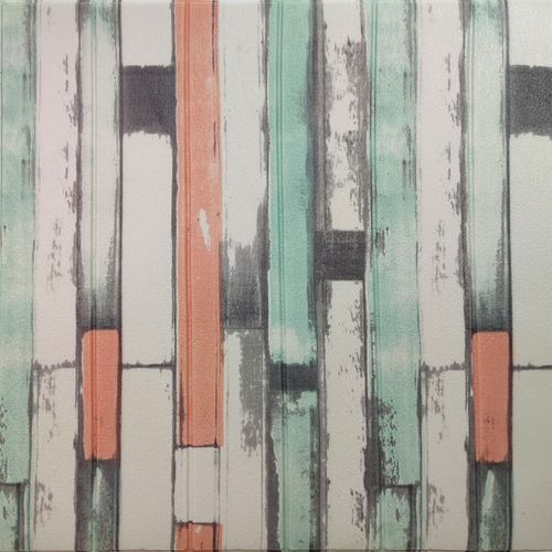 Самоклеющаяся декоративная 3D панель 3D Loft HP-MZ05-5 Под мятное дерево 700x700x5мм