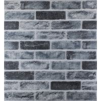 Самоклеющаяся декоративная 3D панель кирпич серо-синий клинкер 700х700х5мм (413)