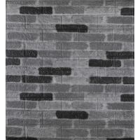Самоклеющаяся декоративная 3D панель под серый екатеринославский кирпич 700х770х3мм (342-3)