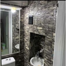 Самоклеющаяся декоративная 3D панель серый песчаник 700х770х3мм (59-3)