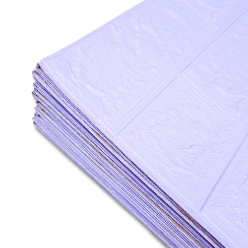 Самоклеющаяся декоративная 3D панель под светло-фиолетовый кирпич в рулоне 3D Loft 3080x700x3мм