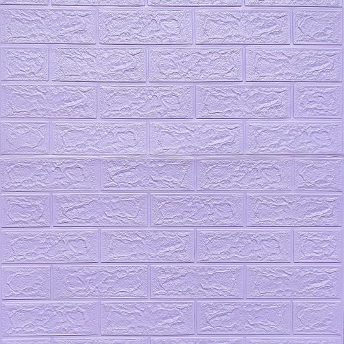 Самоклеющаяся декоративная 3D панель под светло-фиолетовый кирпич в рулоне 3D Loft 3080x700x3мм
