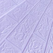 Самоклеющаяся декоративная 3D панель под светло-фиолетовый кирпич в рулоне 3D Loft 3080х700х3мм