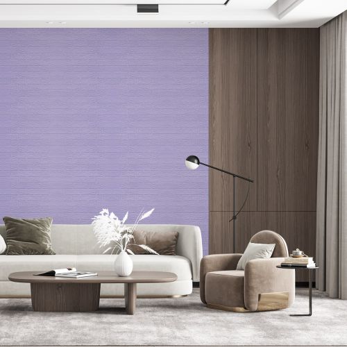 Самоклеющаяся декоративная 3D панель под светло-фиолетовый кирпич в рулоне 3D Loft 3080x700x3мм