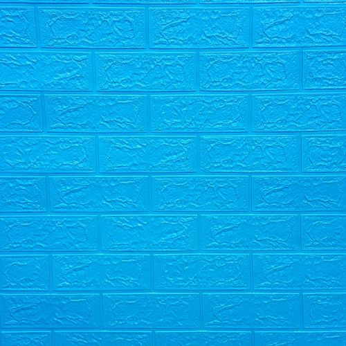 Самоклеющаяся декоративная 3D панель под синий кирпич в рулоне 3D Loft 3080x700x3мм