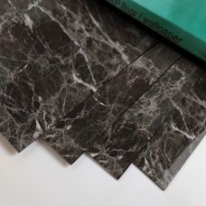 Самоклеящаяся виниловая плитка 3D Loft 600х300х1,5мм черный мрамор