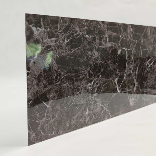 Самоклеящаяся виниловая плитка 3D Loft 600х300х1,5мм черный мрамор