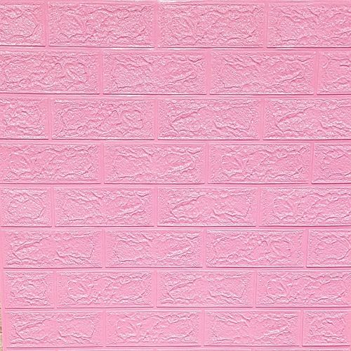 Самоклеющаяся декоративная 3D панель под розовый кирпич в рулоне 20 м 20000x700x3мм