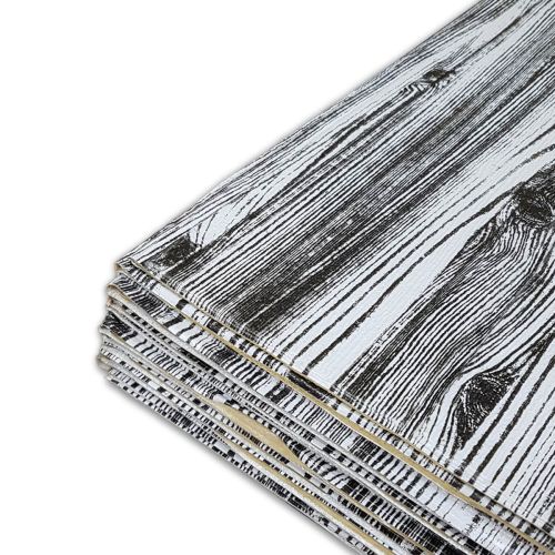 Самоклеющаяся декоративная 3D панель под дерево цвета зебры в рулоне 2800x700x3мм