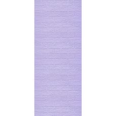 Самоклеющаяся декоративная 3D панель под светло-фиолетовый кирпич в рулоне 20 м 20000х700х3мм
