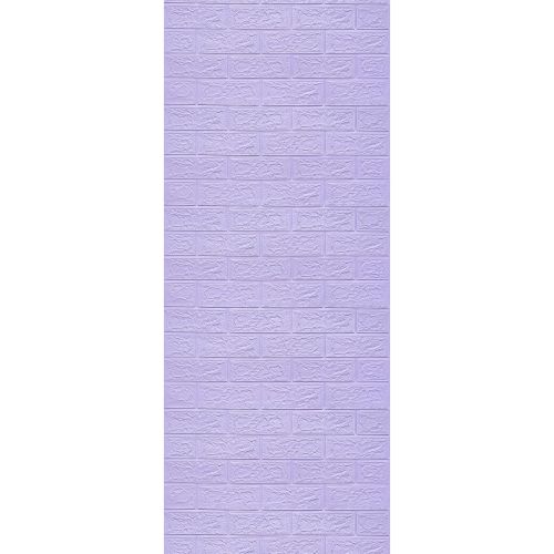 Самоклеющаяся декоративная 3D панель под светло-фиолетовый кирпич в рулоне 20 м 20000x700x3мм