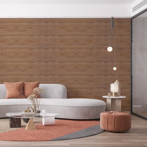 Самоклеющаяся декоративная 3D панель под дерево светлый дуб в рулоне 20 м 20000x700x3мм