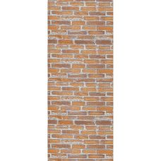 Самоклеющаяся декоративная 3D панель под рыжий екатеринославский кирпич в рулоне 20 м 20000х700х3мм