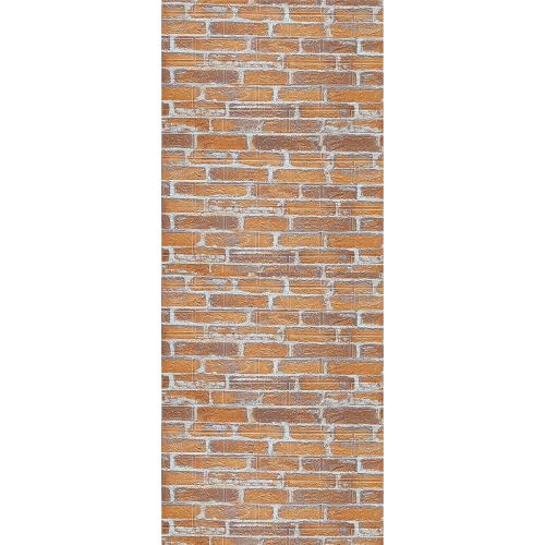 Самоклеющаяся декоративная 3D панель под рыжий екатеринославский кирпич в рулоне 20 м 20000x700x3мм