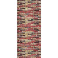 Самоклеющаяся декоративная 3D панель под бежево-красный екатеринославский кирпич в рулоне 20 м 20000х700х3мм