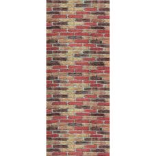 Самоклеющаяся декоративная 3D панель под бежево-красный екатеринославский кирпич в рулоне 20 м 20000х700х3мм