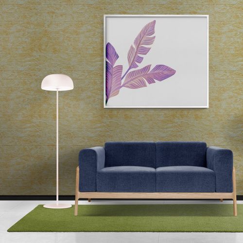 Самоклеющаяся декоративная 3D панель под кирпич бежевый мрамор в рулоне 20 м 20000x700x3мм