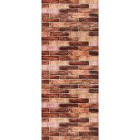 Самоклеющаяся декоративная 3D панель под коричневый екатеринославский кирпич в рулоне 20 м 20000х700х3мм