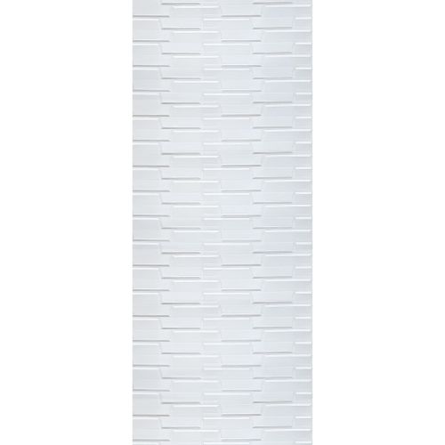 Самоклеющаяся декоративная 3D панель белая кладка в рулоне 19.6 м 19600x700x5мм