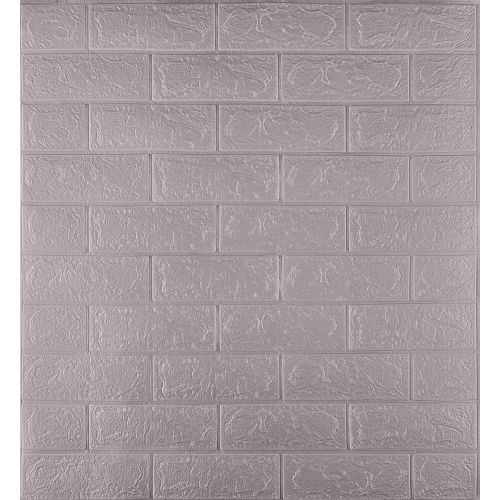 Самоклеющаяся декоративная 3D панель 3D Loft HP-ZW27-3 под кирпич Розовое золото 700x770x3 мм (347-3)