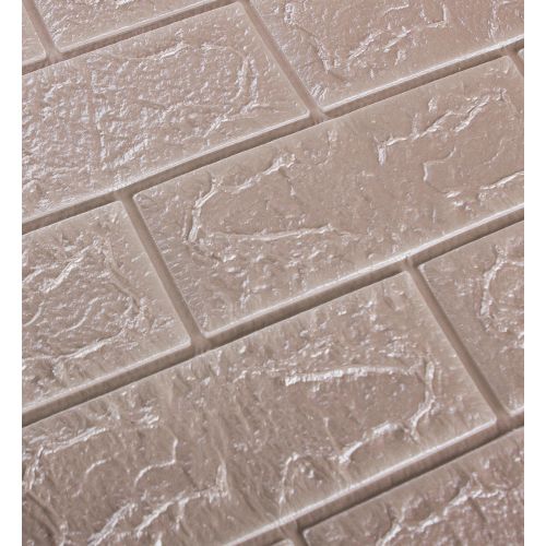 Самоклеющаяся декоративная 3D панель 3D Loft HP-ZW27-5 под кирпич Розовое золото 700x770x3 мм (347-5)