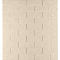 Самоклеющаяся декоративная 3D панель 3D Loft  OS-BG345-5 под кирпич цвета слоновой кости 700х770х5 мм (345-5)