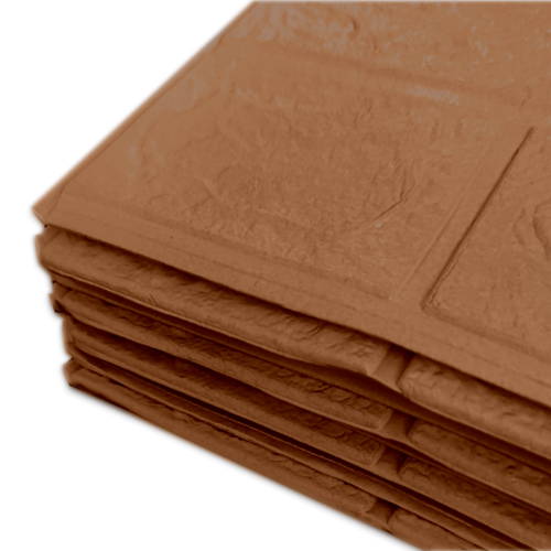 Самоклеющаяся декоративная 3D панель в рулоне 20м Под коричневый кирпич  20000x700x3 мм