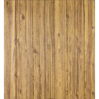 Самоклеющаяся декоративная 3D панель под дерево цвета золото 700х700х5мм