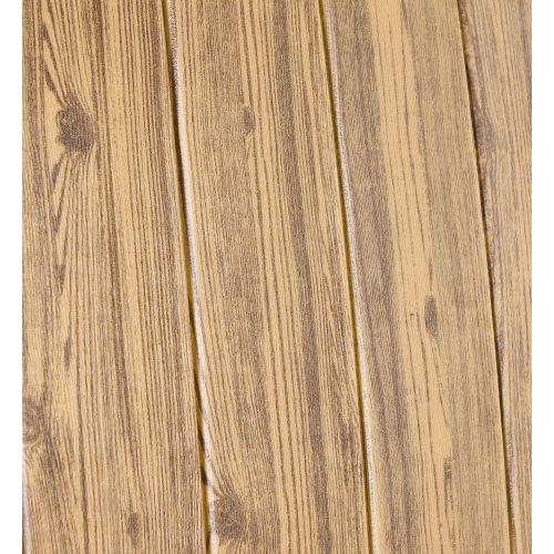 Самоклеющаяся декоративная 3D панель под дерево цвета золото 700x700x5мм