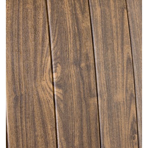 Самоклеющаяся декоративная 3D панель под дерево темный дуб 700x700x5мм