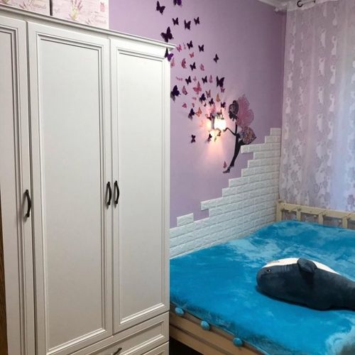 Самоклеющаяся декоративная 3D панель под белый кирпич 700x770x7 мм