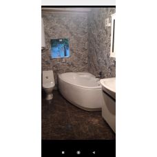 Самоклеющаяся декоративная 3D панель под кирпич черный мрамор 700х770х5мм