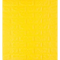 Самоклеющаяся декоративная 3D панель под желтый кирпич 700х770х7мм